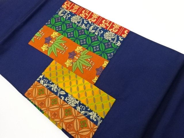 JAPANESE NAGOYA OBI / WOVEN FLOWER ARABESQUE